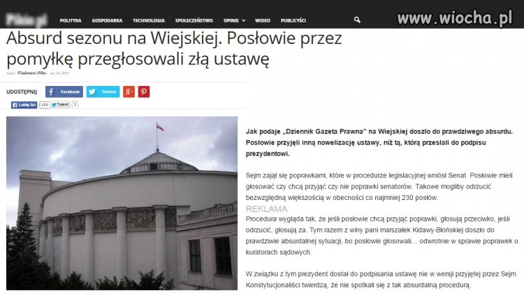 Absurd na "Wiejskiej"