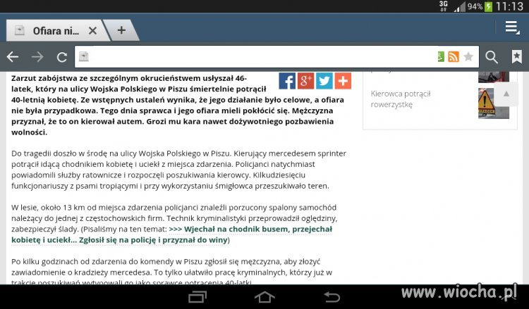 Pokłócił sie z kobietą...