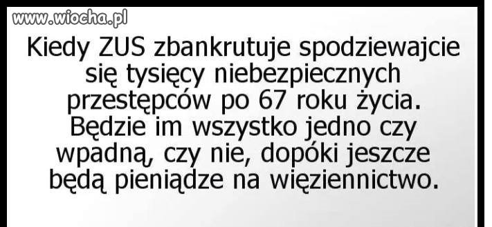 Kiedy ZUS zbankrutuje