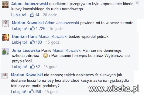 Były kandydat na prezydenta ostro