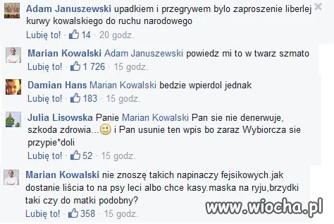 Były kandydat na prezydenta ostro