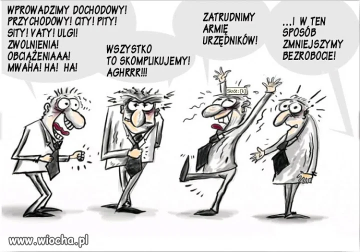 Zmniejszanie bezrobocia w polskim stylu.