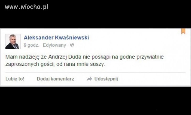 Olek ... mordo Ty nasza.