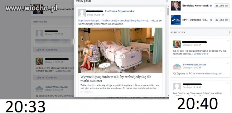 PO i kasowanie nieprzychylnych komentarzy 