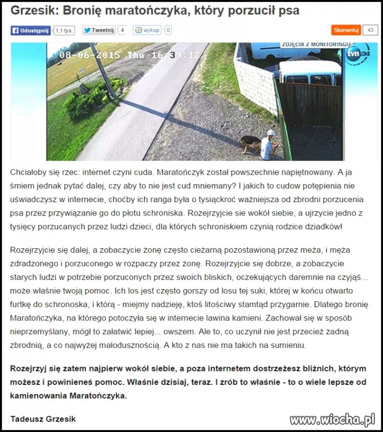 Brońmy człowieka który zabił innego, przecież tak 