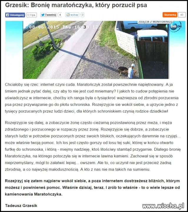 Brońmy człowieka który zabił innego, przecież tak 