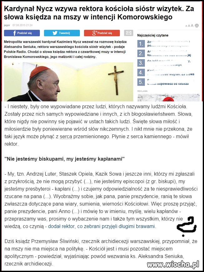 Panie rzecznik hipokryzja jak Mount Everest!