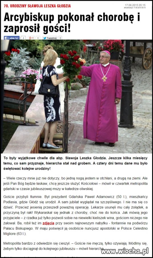 Chciałem mu dobrze życzyć ale pomimo od Boga