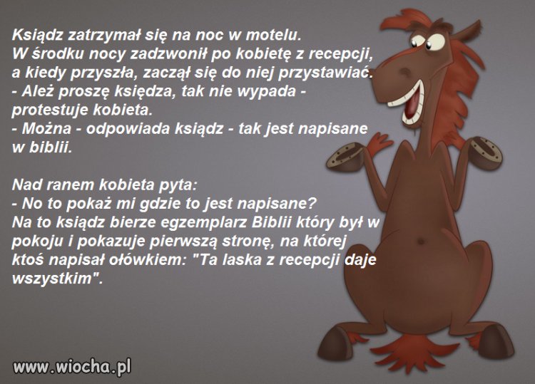 Pozwolę sobie dodać mały dowcip 