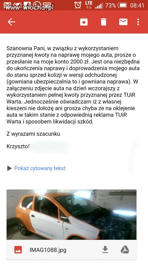 TUiR Warta - czemu sejm nie uchwali ustawy