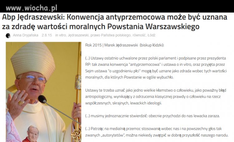 Głos kościoła -powstańcy bili się o stereotypy