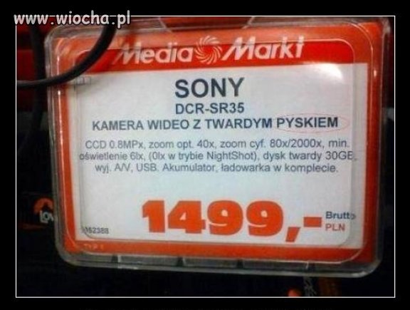 Kamera z twardym...