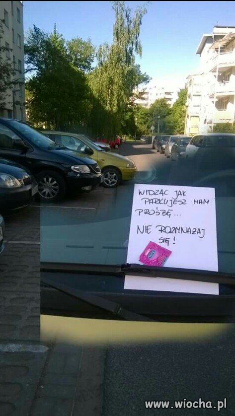 O to to dla Wieśniaków parkujących