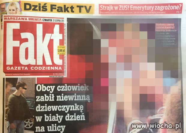 Fakt publikuje zdjęcia zamordowanej dziewczynki