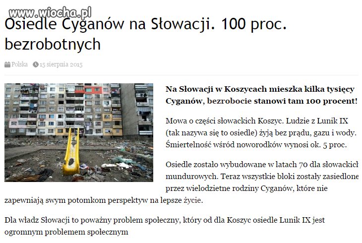 A Wy mówicie , że mamy Problem z Cyganami !