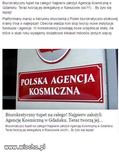 Polska Agencja Kosmicznych Biurokratów.