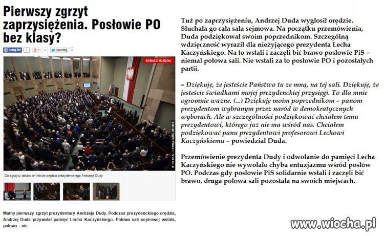 Platfusy znowu pokazały 