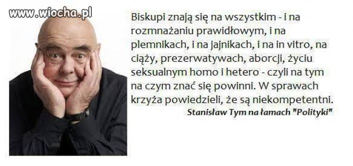 To jest tak jak z tym...