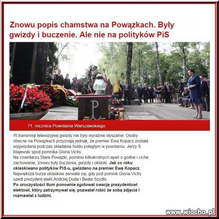 Nawet w tak ważne dla Polaków święto... 