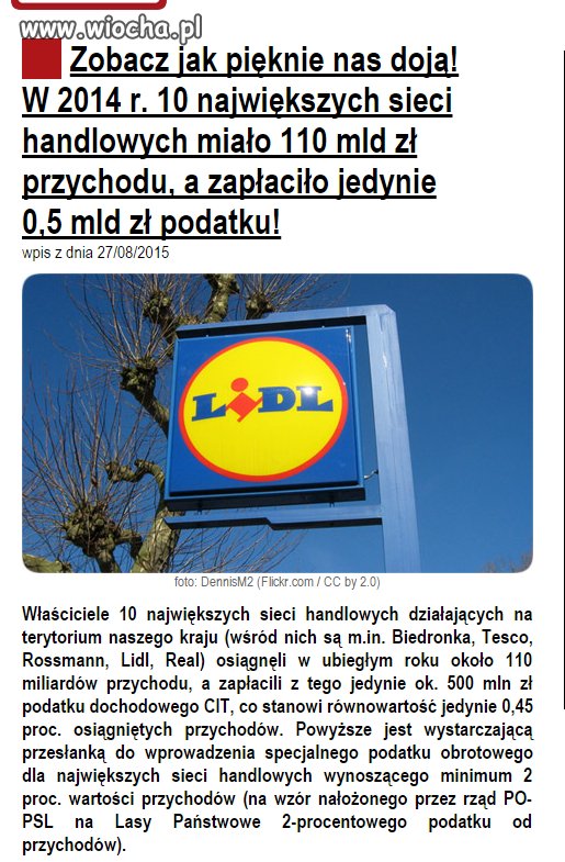 Miał być wolny rynek, miała być zdrowa ...