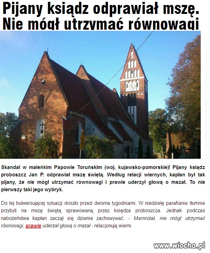 Mamrotał, nie mógł utrzymać równowagi.