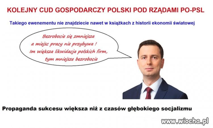 Bezrobotnych ubywa...bo emigrują