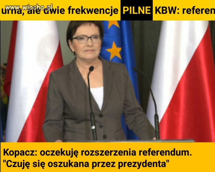 "Czuję się oszukana przez prezydenta"