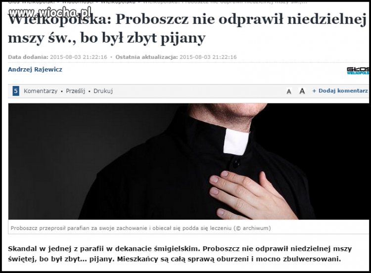 Dobrze, że sierpień to miesiąc trzeźwości