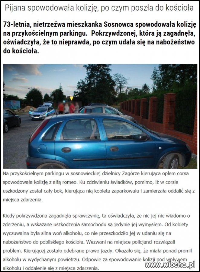 Wiochę zrobić i szybko do kościółka