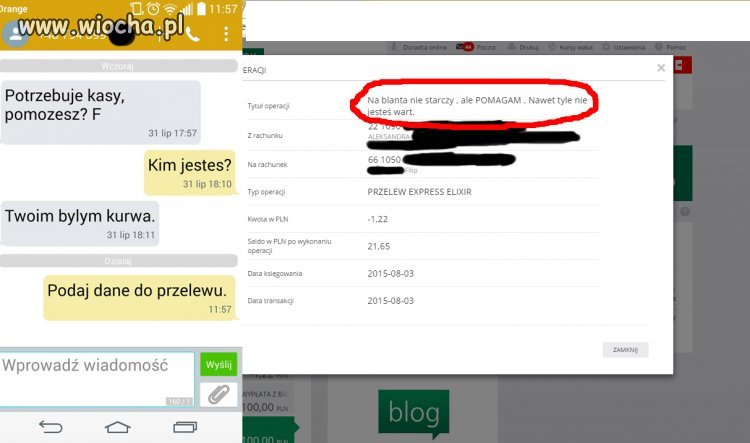 Przelew dla byłego? Proszę bardzo 