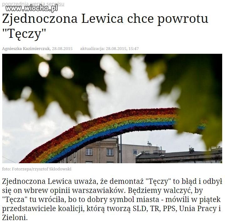 "Zjednoczona lewica", promowanie dewiacji i zboczeń...