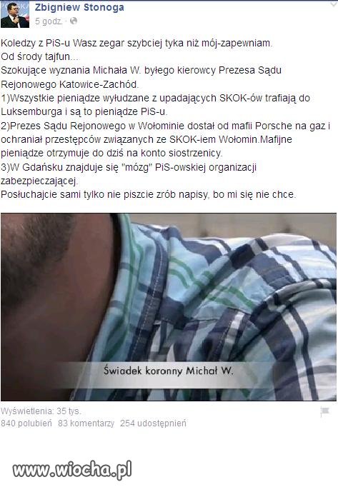 Jest takie mądre powiedzenie. Jak burdel przynosi