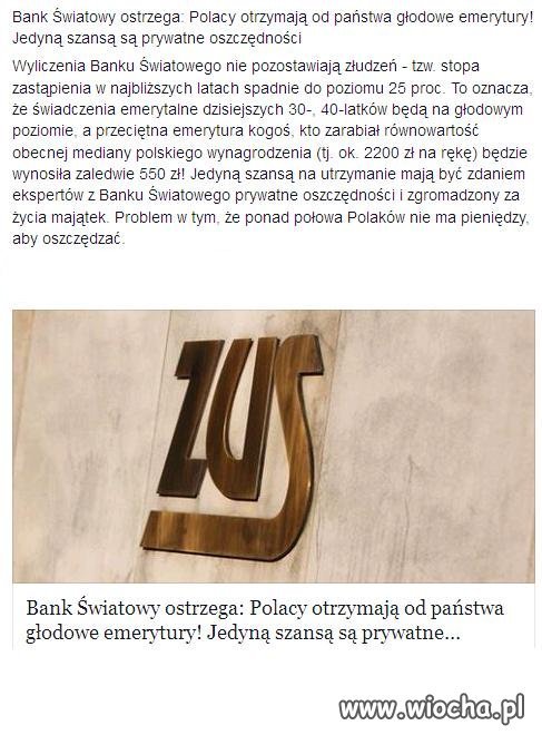 Polacy kochają głodowe emerytury.