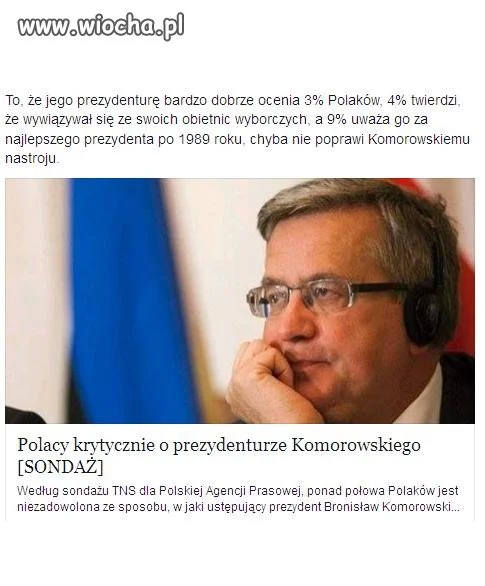 3% ocenia jego prezydenturę  bardzo dobrze