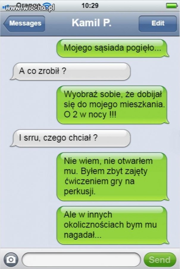 Sąsiada pogięło...