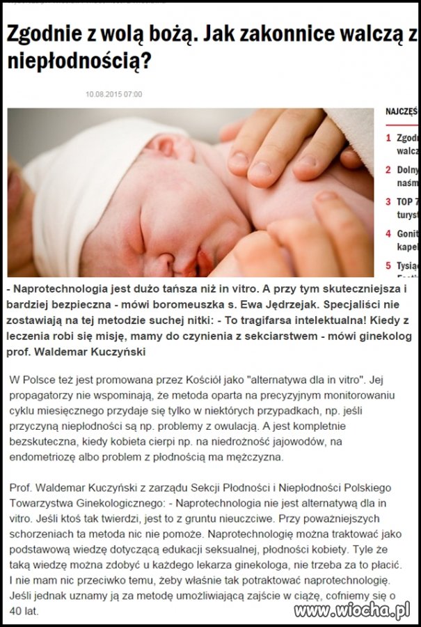 Kalendarzyk metodą alternatywną dla in vitro
