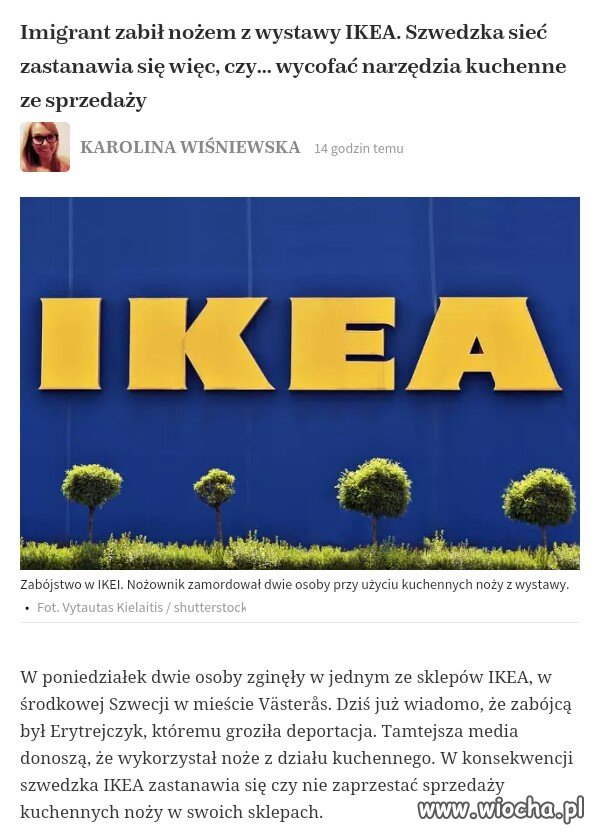 Kolejny absurd Szwedów.