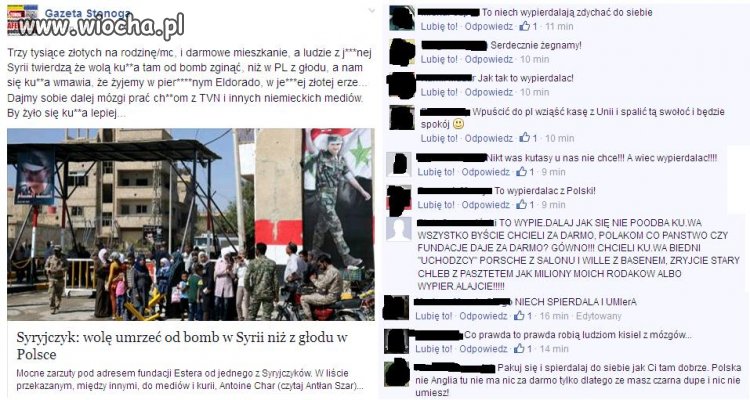 Syryjczyk: wolę umrzeć od bomb w Syrii.