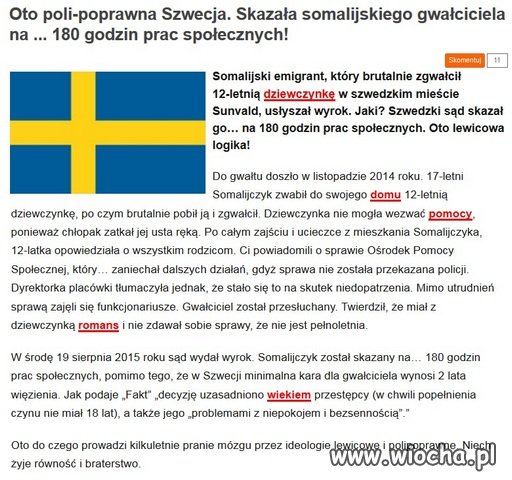 No i co zrobicie jak somalijczyk zgwałci dziecko?