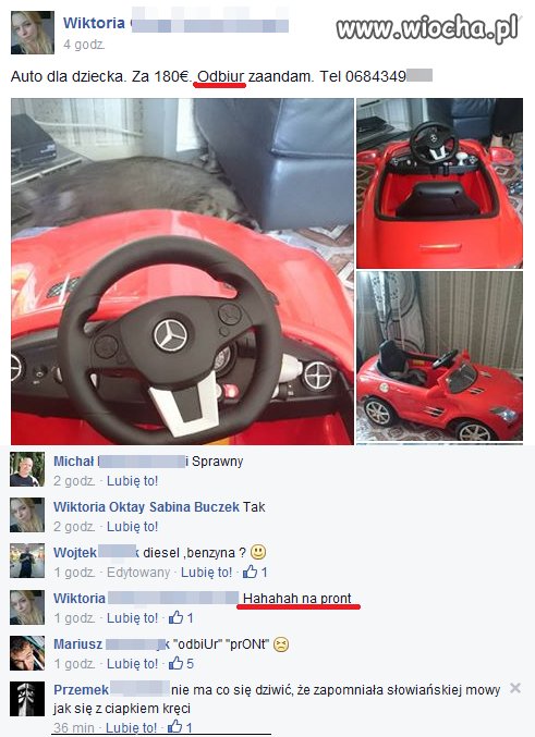 Odbiur auta na pront