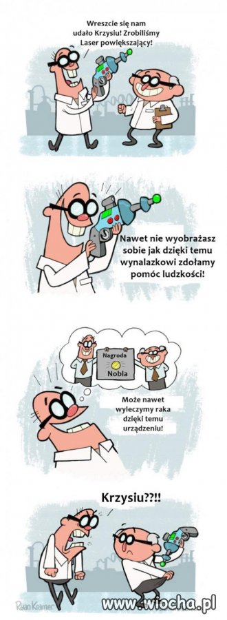 Laser powiększający