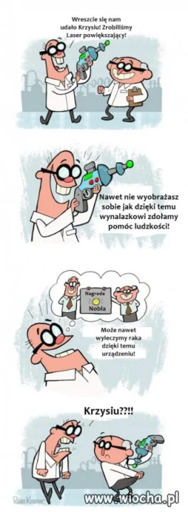 Laser powiększający