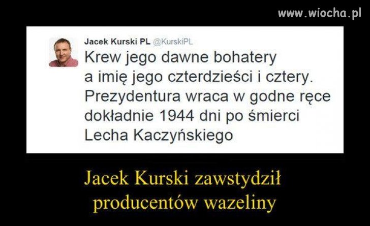 Poziom wazeliniarstwa przerażający 