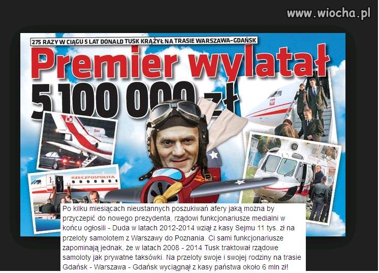 Rządowe media trąbią Duda wylatał 11tys.