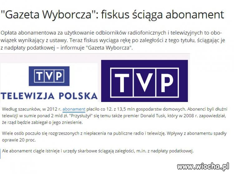 A ty naiwniaku opłaciłeś już TV rządową ?