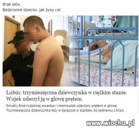 Oddać mu tym prętem.