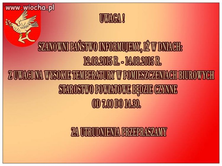 Takie upały mamy.
