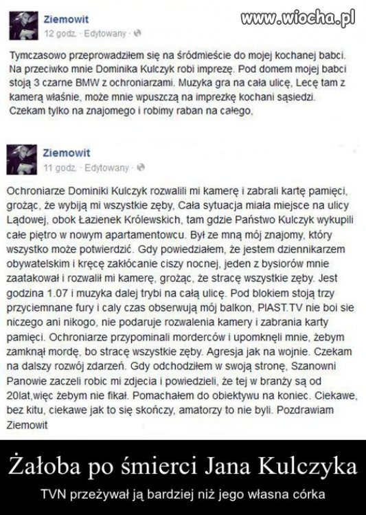 Tak przeżywa żałobę 