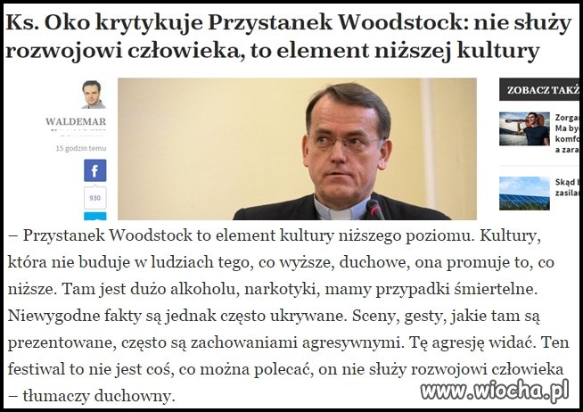 Za to pedofilia, pijaństwo, rozpusta, życie na koszt