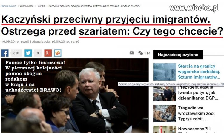To dla zwolenników PO i TR! 